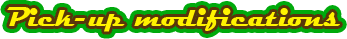 Pick-up modifications