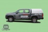 Vw Amarok DC s hardtopem model Mk.I. v bílé barvě. V tomto případě se jedná o nejzákladnější model hardtopu.  vw amarok, hardtopy