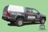 Vw Amarok DC s hardtopem model Mk.I. v bílé barvě. vw amarok, hardtop