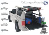 Mobilní dílna ve voze VW Amarok DC. Na voze je nástavba model Mk.III s bočními odklopnými dveřmi pro snadnější přístup do ložného prostoru vozu. Informujte se na možné varianty vestaveb.  vw amarok